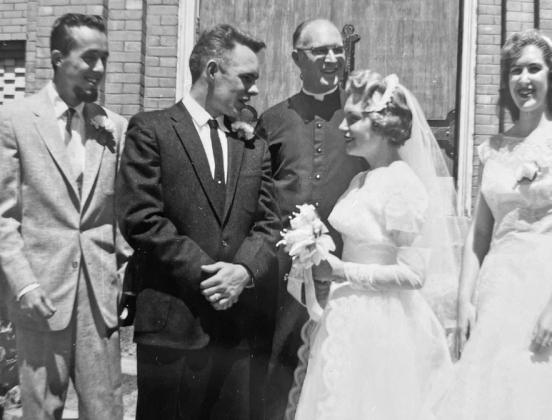 Zeke married Dorothy Knoll on June 6th 1959. Photo credit the Zanoni Family