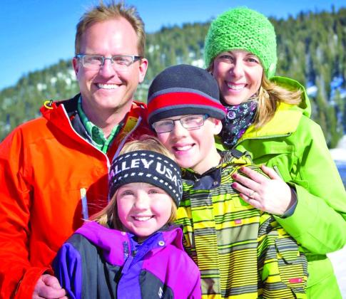 Silverton Mountain CFO Monty Waugh and his family. Photo credit Monty Waugh Facebook