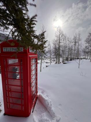 Feb 10, the back of the phone booth (no dog tracks). Photo credit Rick Noble