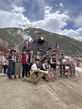 The Silverton Brass Band and the train. Photo credit DeAnne Gallegos