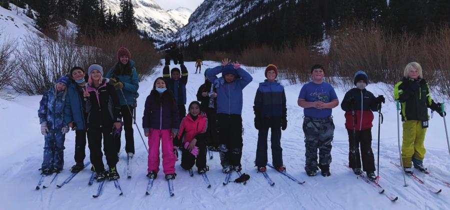 Photo Credit - Megan Davenport 4th-5th grade PE XC ski