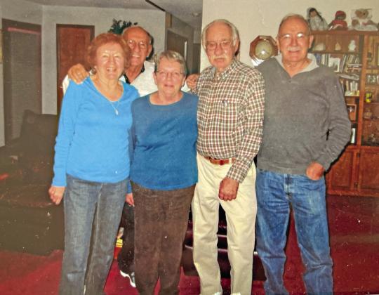 Left to right Zanoni siblings and spouses Lorna, her husband Ron, Dorothy, Zeke, and Tommy. Photo credit the Zanoni Family