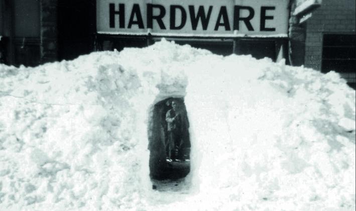 The Carl. D Curtis Hardware store in March 1932, with a tunnel driven through a snowbank. It is now Adelaide’s Antiques. Silverton was cut off from the outside world for three months during that severe winter in 1932. Photo courtesy of San Juan County Historical Society