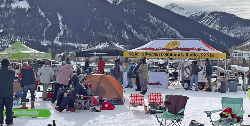 The “beach” at Kendall was packed for third annual Silverton Banked Slalom Races. Photo credit Danny Castle
