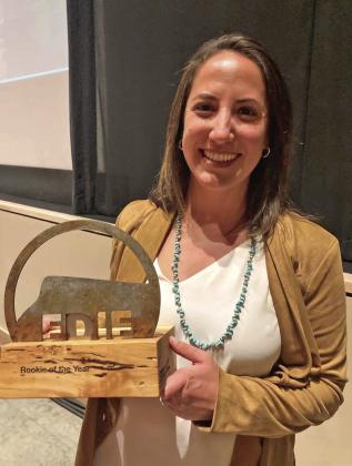 Beth Kremer received the “Rookie of the Year” award at the EDC conference. Photo credit by SJDA